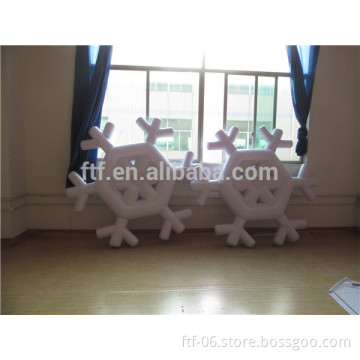 Inflatable snowflake for decoration
